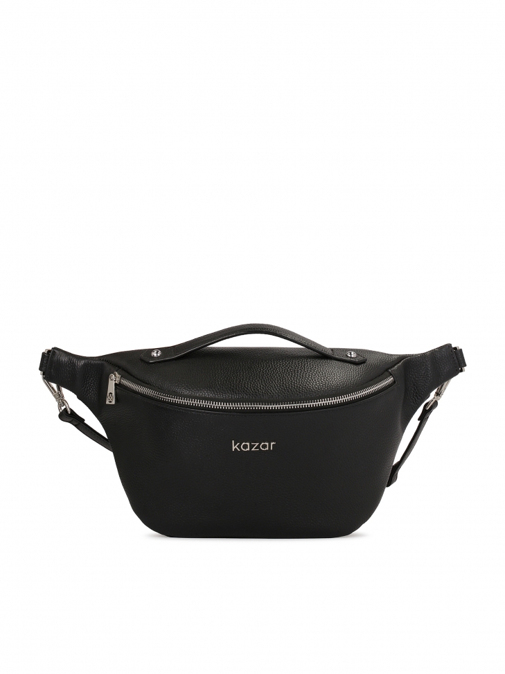 Black classic kidney with silver metals