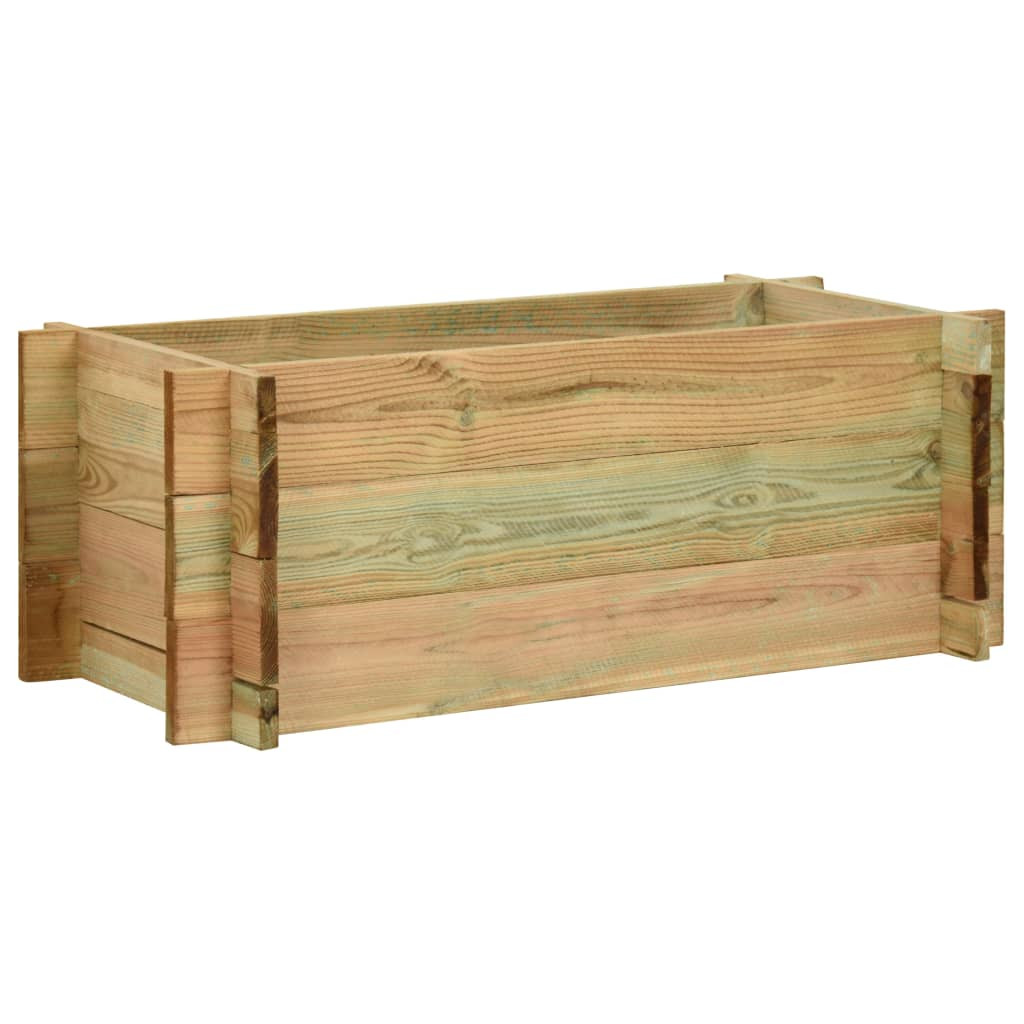 Donica Brąz 80 cm Drewno sosnowe vidaXL