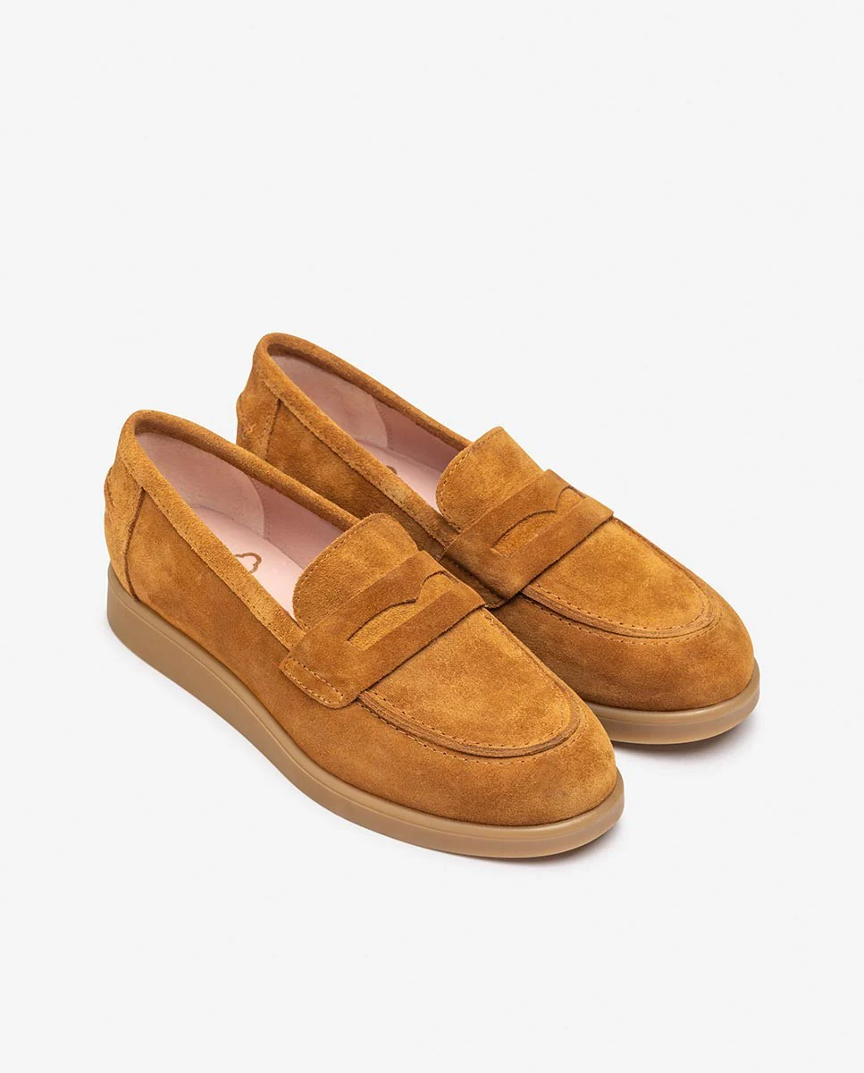 Zapato plano NEO-001 marrón