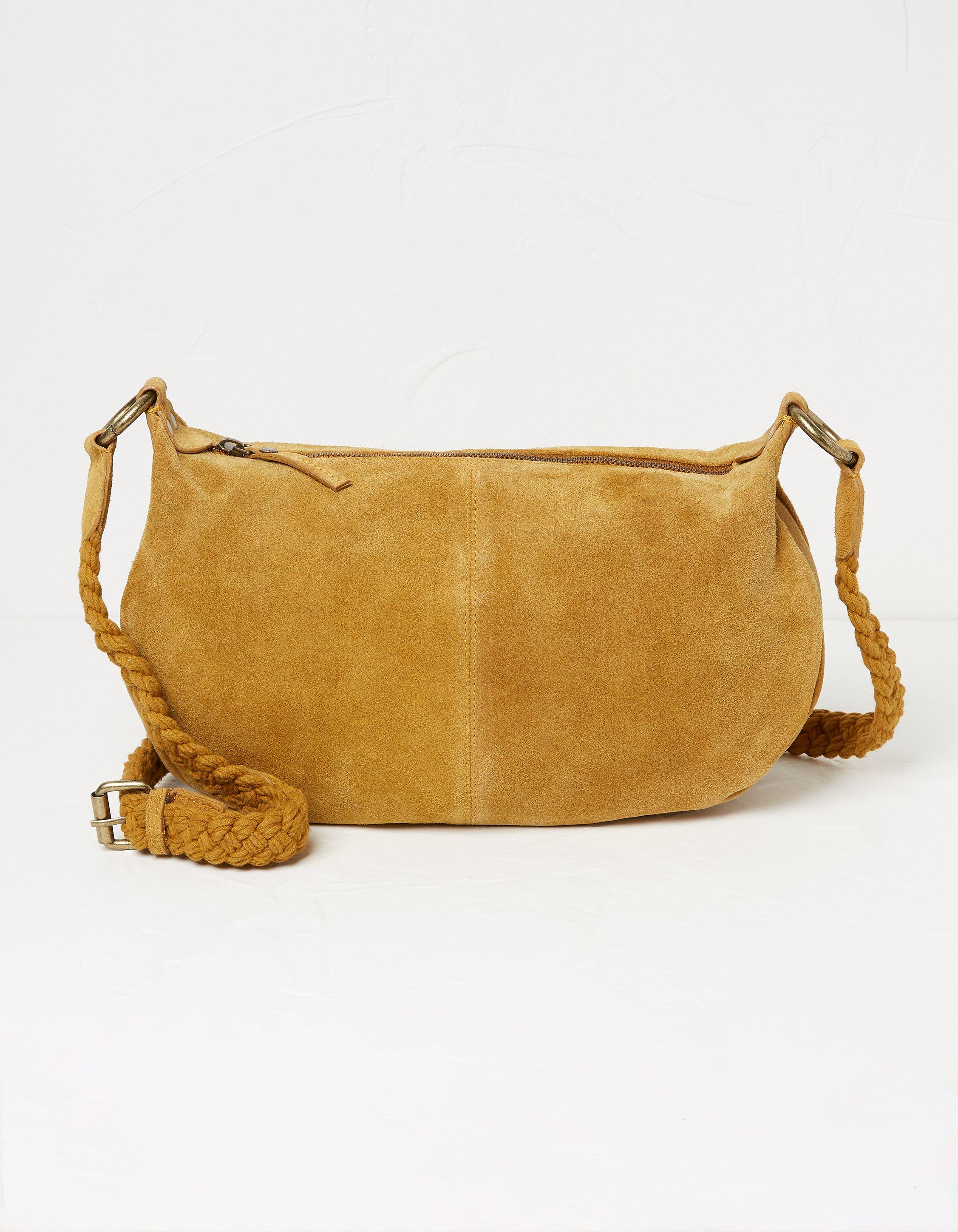 Sadie Suede Scoop Crescent Bag