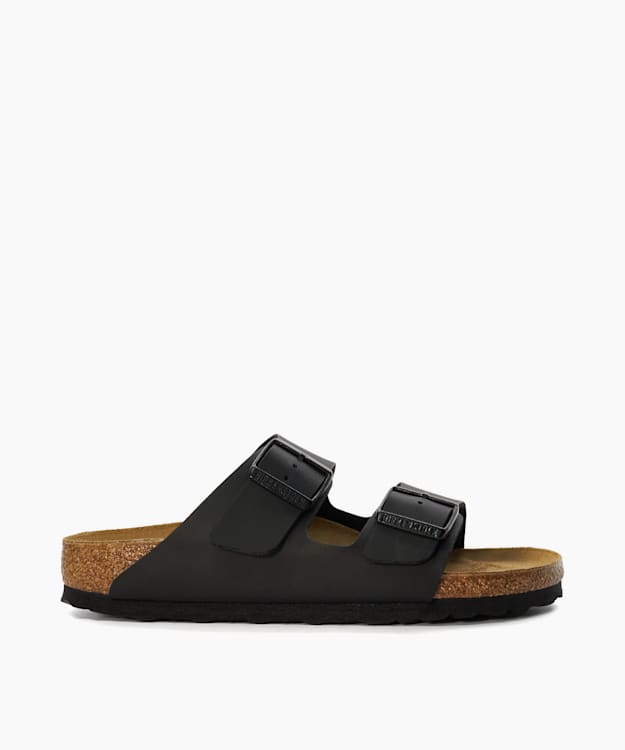 Arizona Birko F Black - Two Strap Sandals