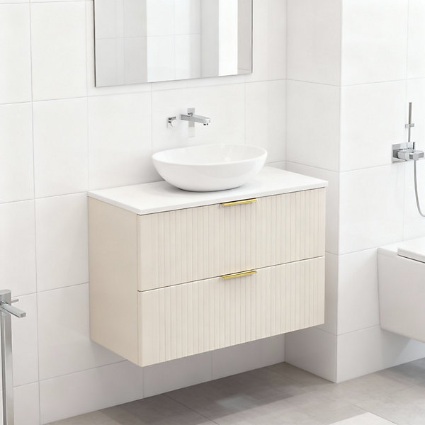Ensemble de salle de bains NOXERA 80 cmMarron congoplan pour vasque
