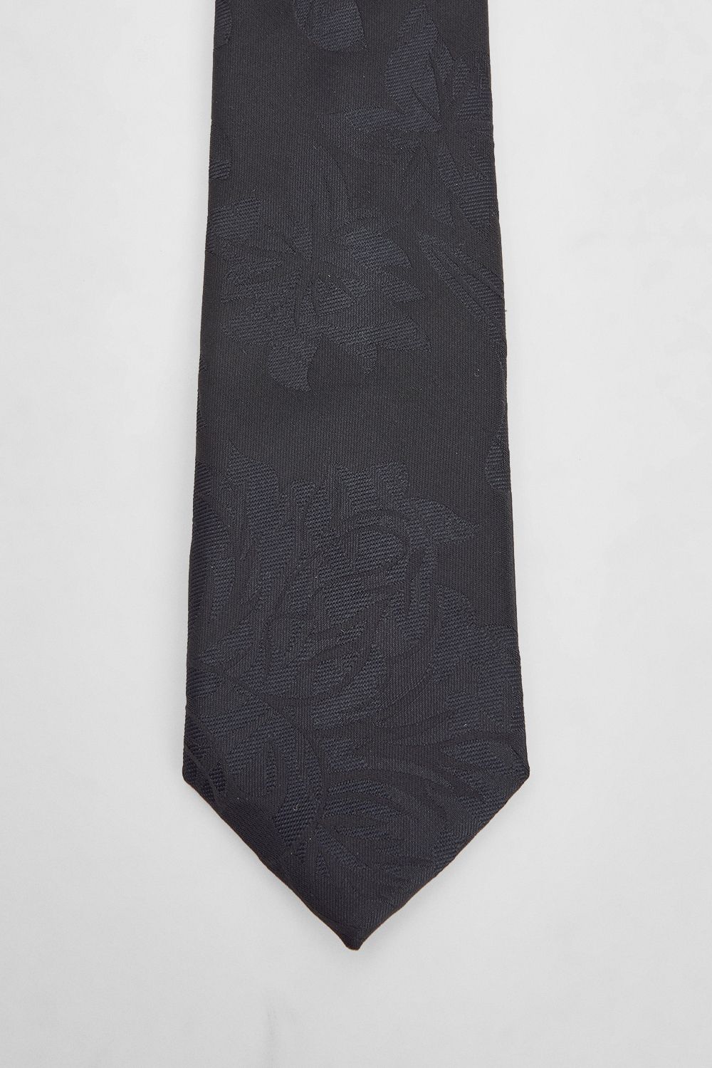 Burton Black Floral Jacquard Tie