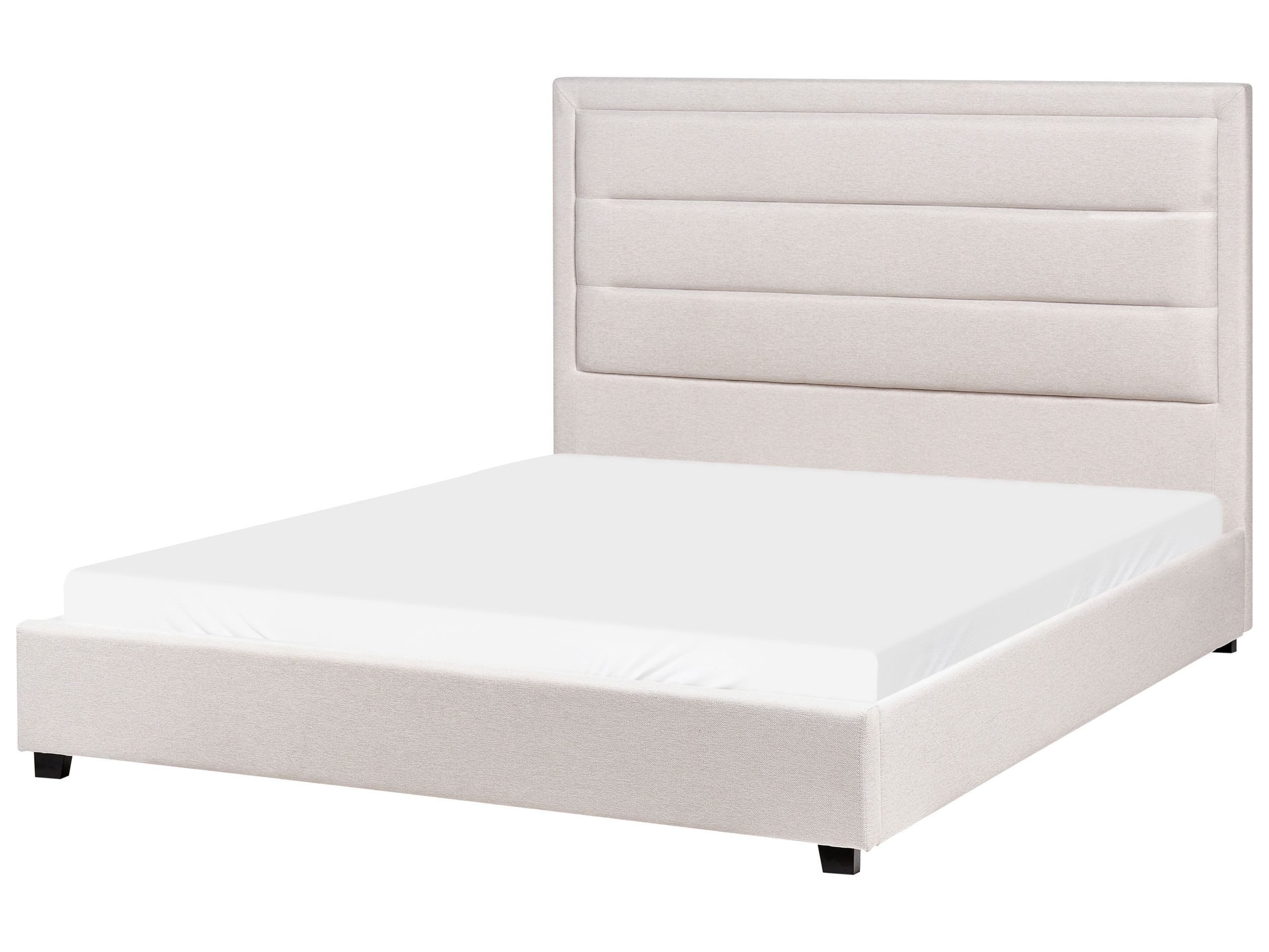 ŁóżkoROUEN 140 x 200 cm Jasnobeżowy
