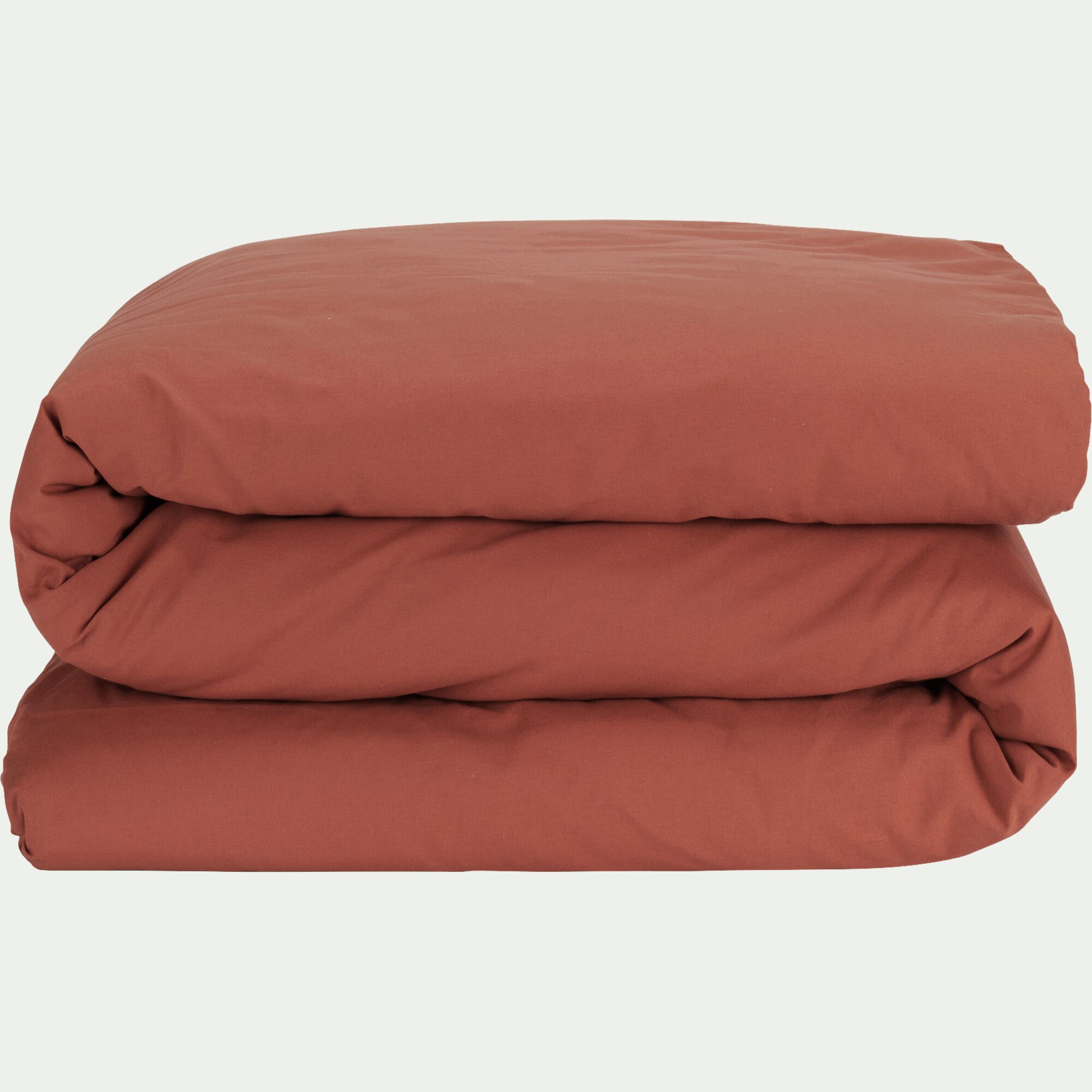 EOLI - Housse de couette en coton 140x200cm - terracotta