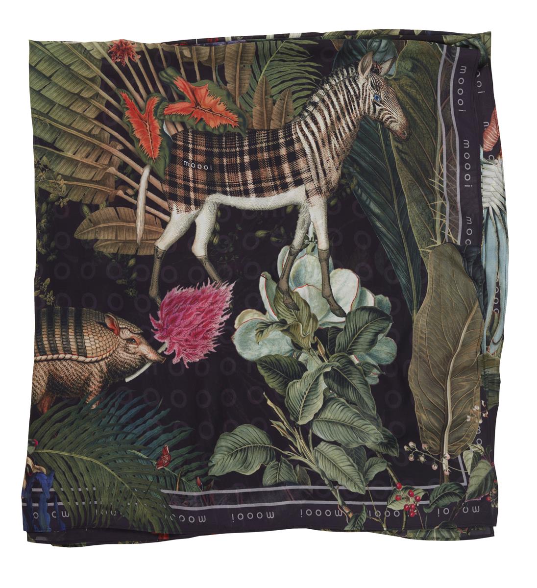 MOOOI decoratiekussen Menagerie XL Scarf - 132x285 / 52x112 Inch cm - raven