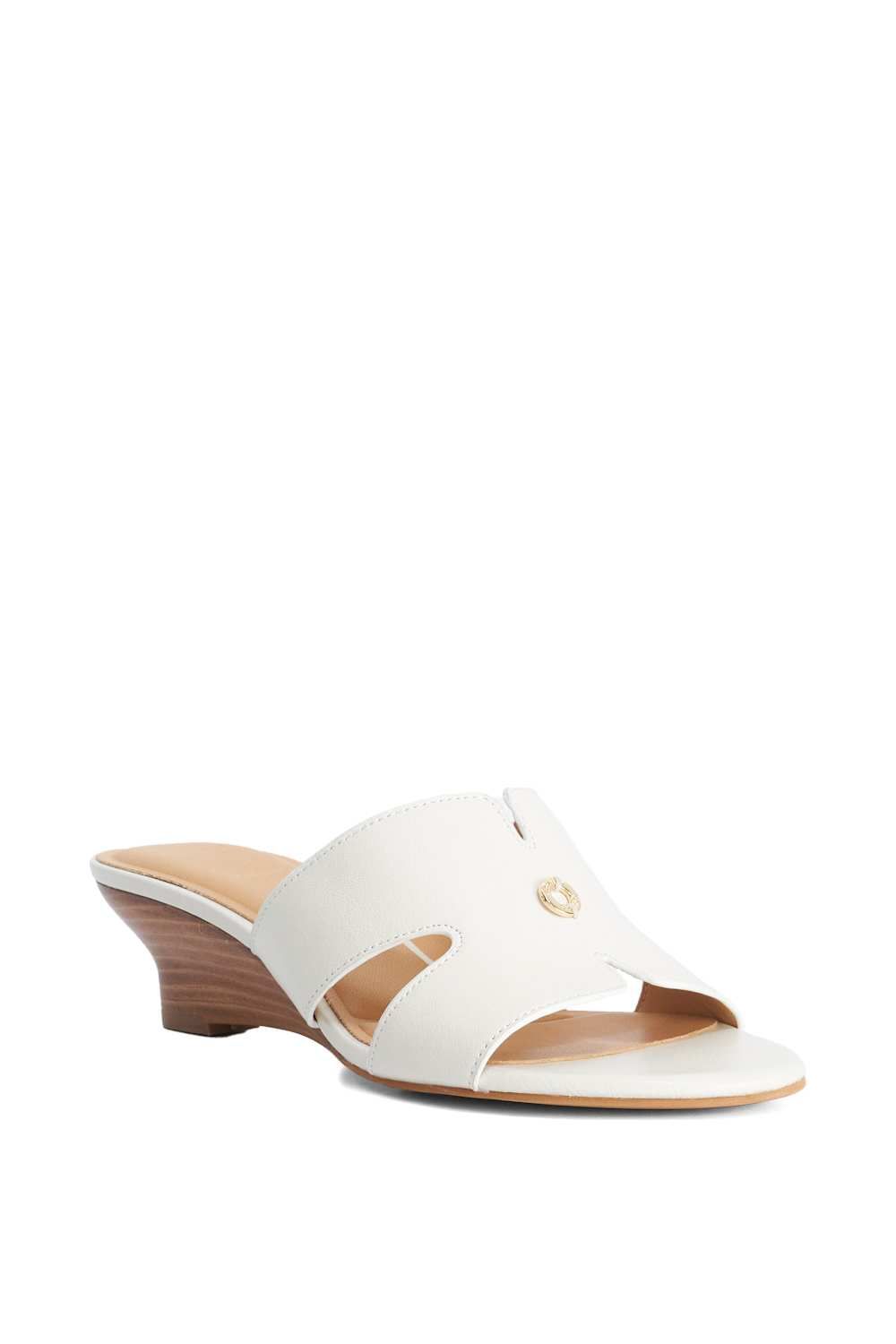 Dune London Wide Fit 'Kacie' Leather Wedges