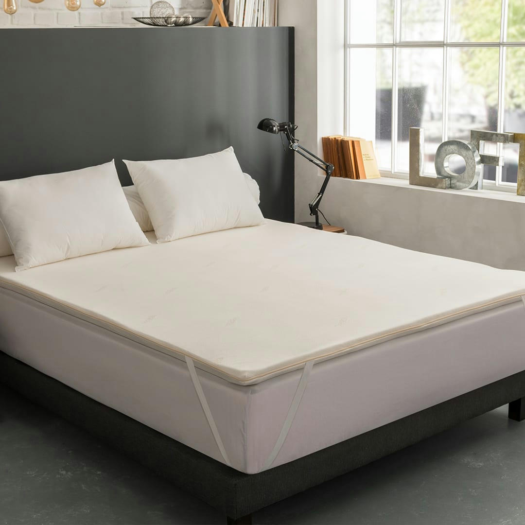 - Surmatelas VISCOVEGETAL mousse à mémoire de forme 140x190 cm - DODO