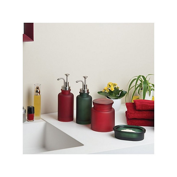Distributeur de savon Verre YOKO Bordeaux Spirella