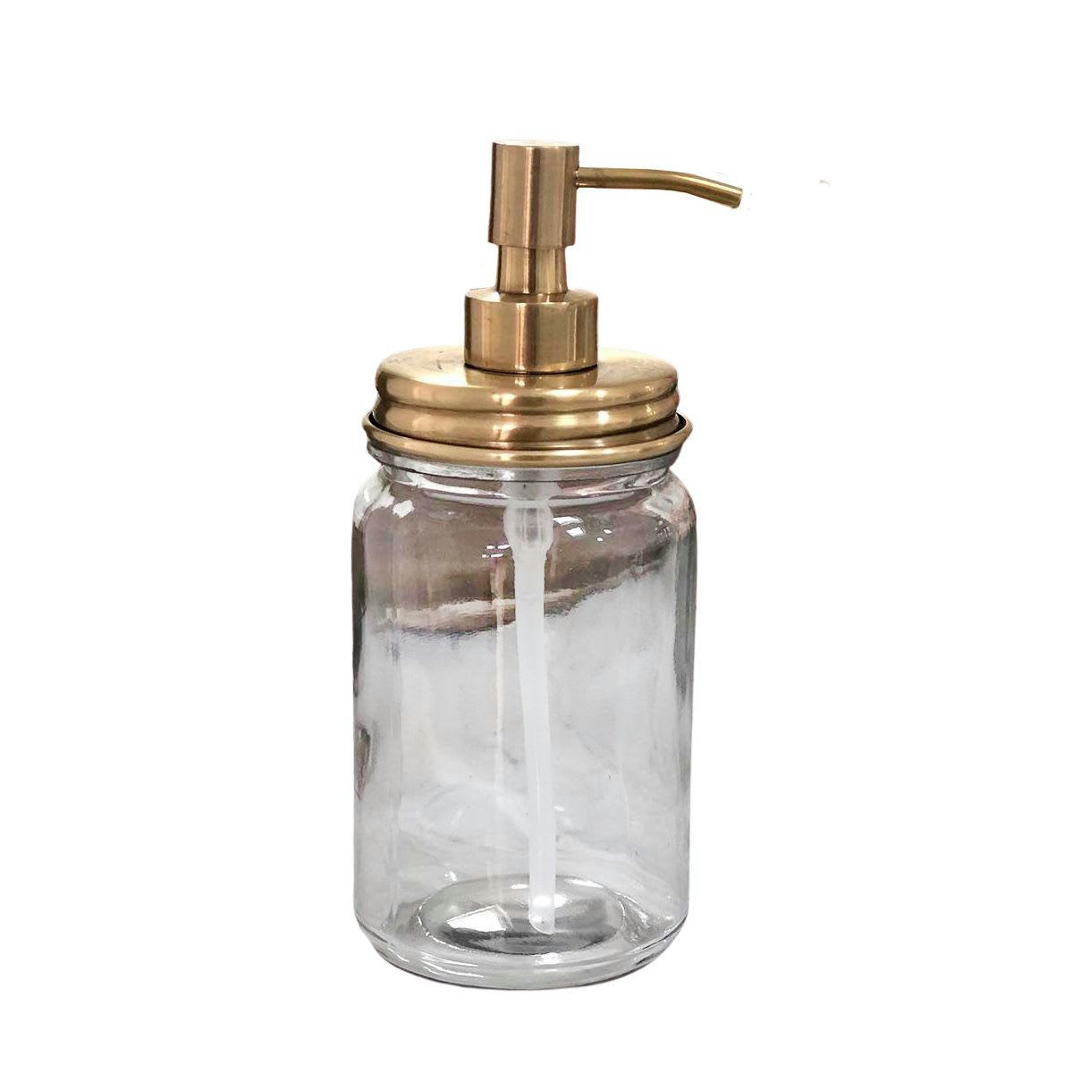 CHAUMONT - Distributeur savon verre et laiton