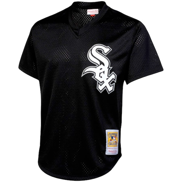 Bo Jackson Chicago White Sox Cooperstown Collection Big & Tall Mesh Batting Practice Jersey - Black