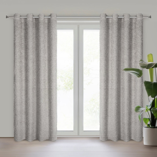 Elegancka zasłona TIFFANY Eva Minge 135x250 cm srebrna