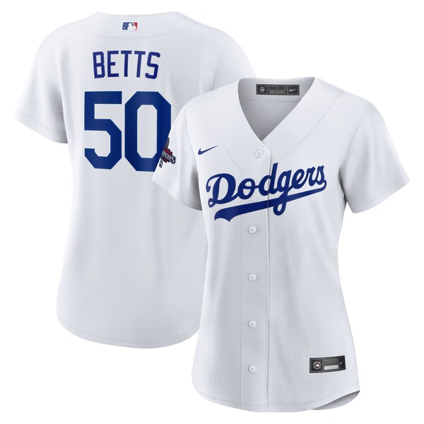 Mookie Betts Los Angeles Dodgers Nike Women's 2024 World Series Champions Home Replica Player Jersey - White