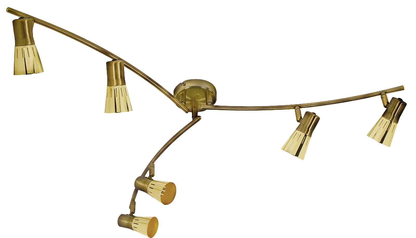 Lampa sufitowa złota ARENA 6xE14x40W wym: 13x102x102 cm Candellux