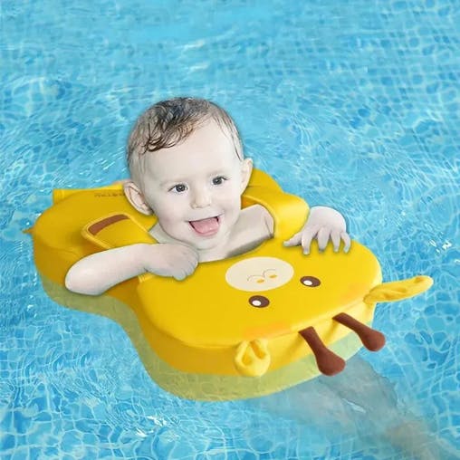 NNEOBA Baby Swim Float Non-Inflatable Buoyant Ring (Yellow)