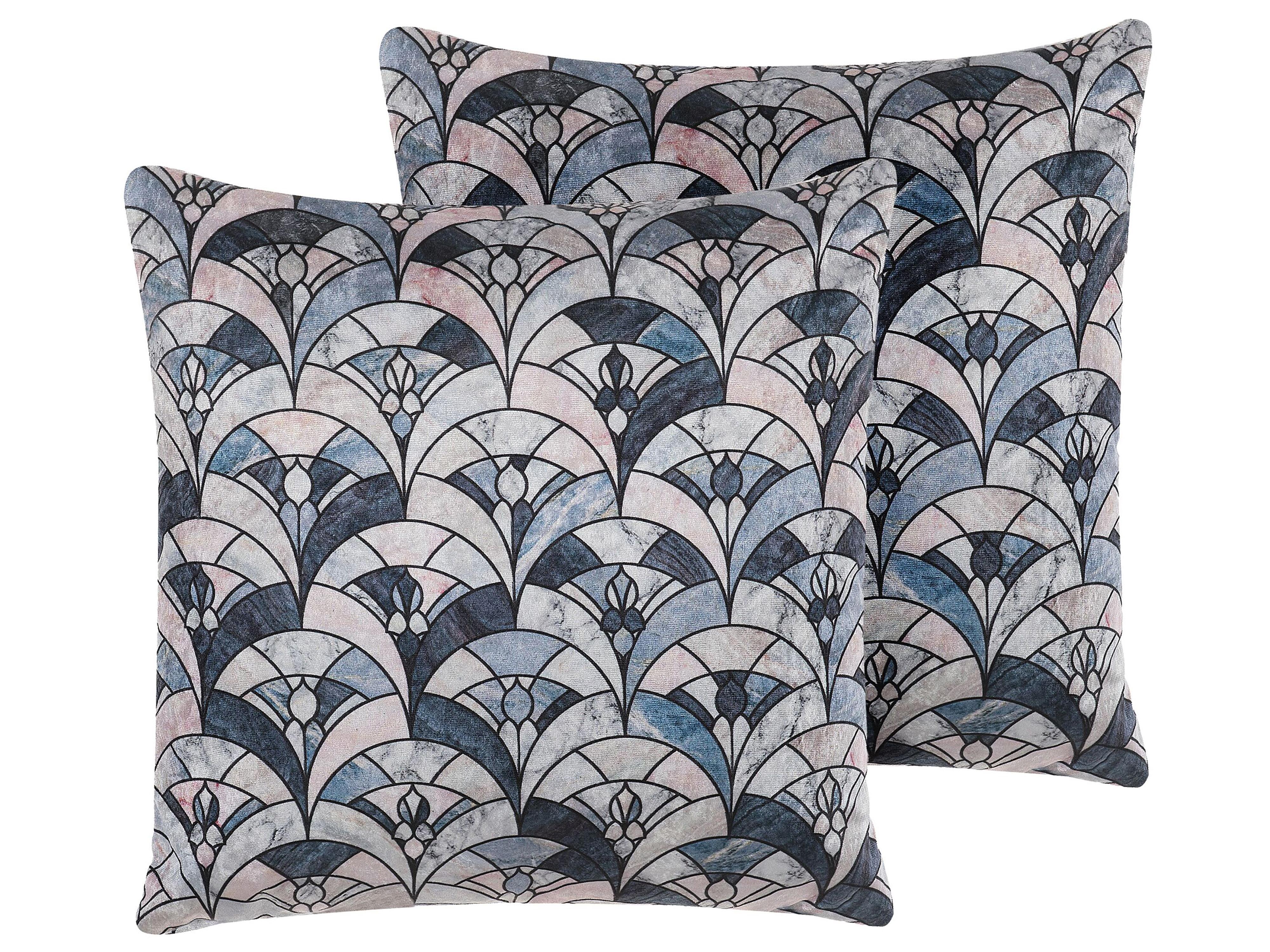 Throw Cushion KOODAL 45 x 45 cm Multicolour Geometric Pattern