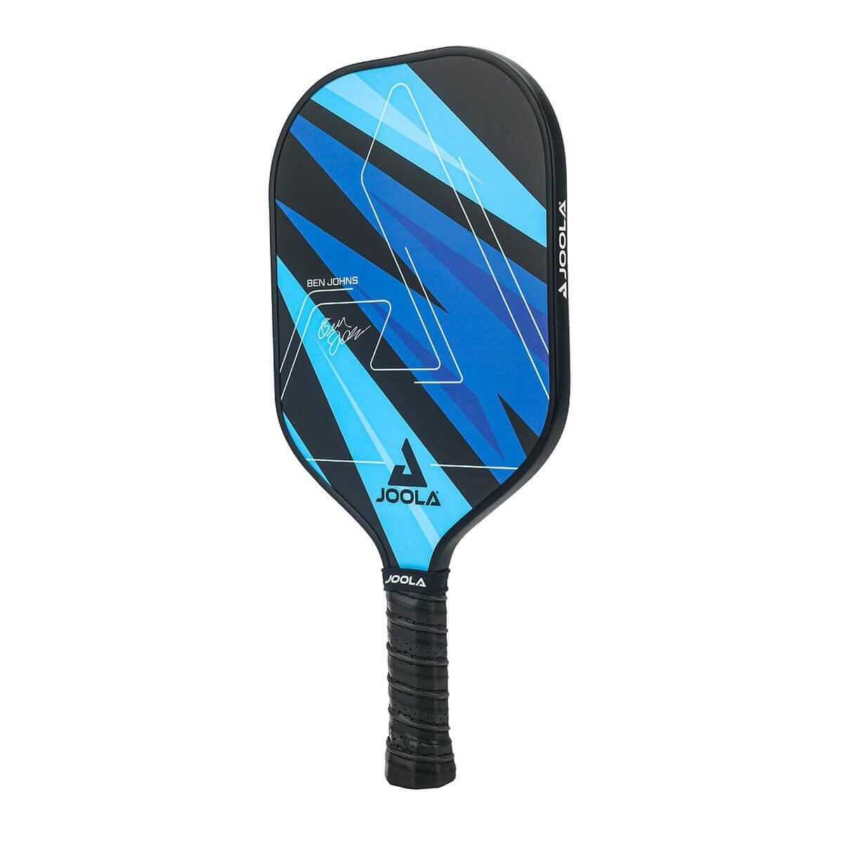 JOOLA Ben Johns Blue Lightning Pickleball Paddle/Racket & Indoor/Outdoor Ball Set with Carrying Bag