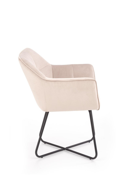 Krzesło tapicerowane K377 VELVET beżowe