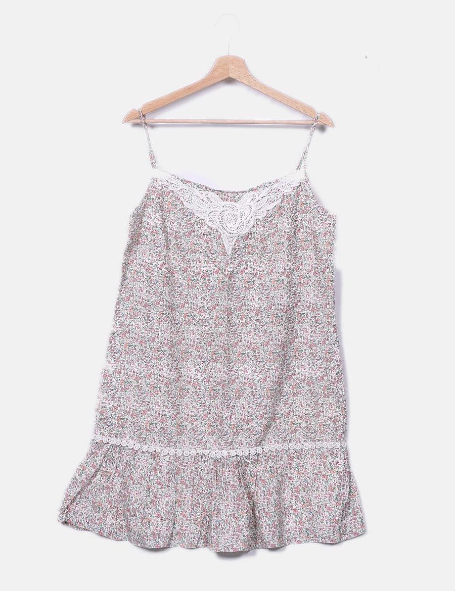 Camaïeu Dress with straps with floral print