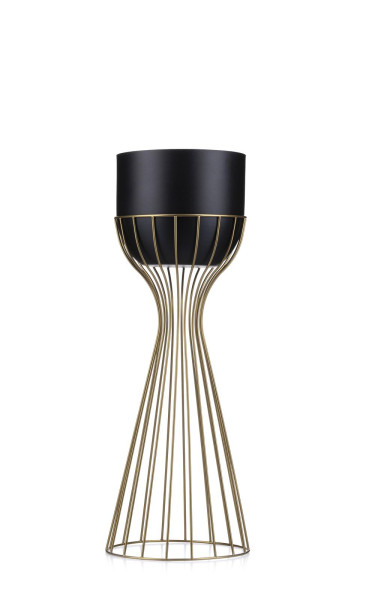 Kwietnik nowoczesny z osłonką 56 cm LOFT metal