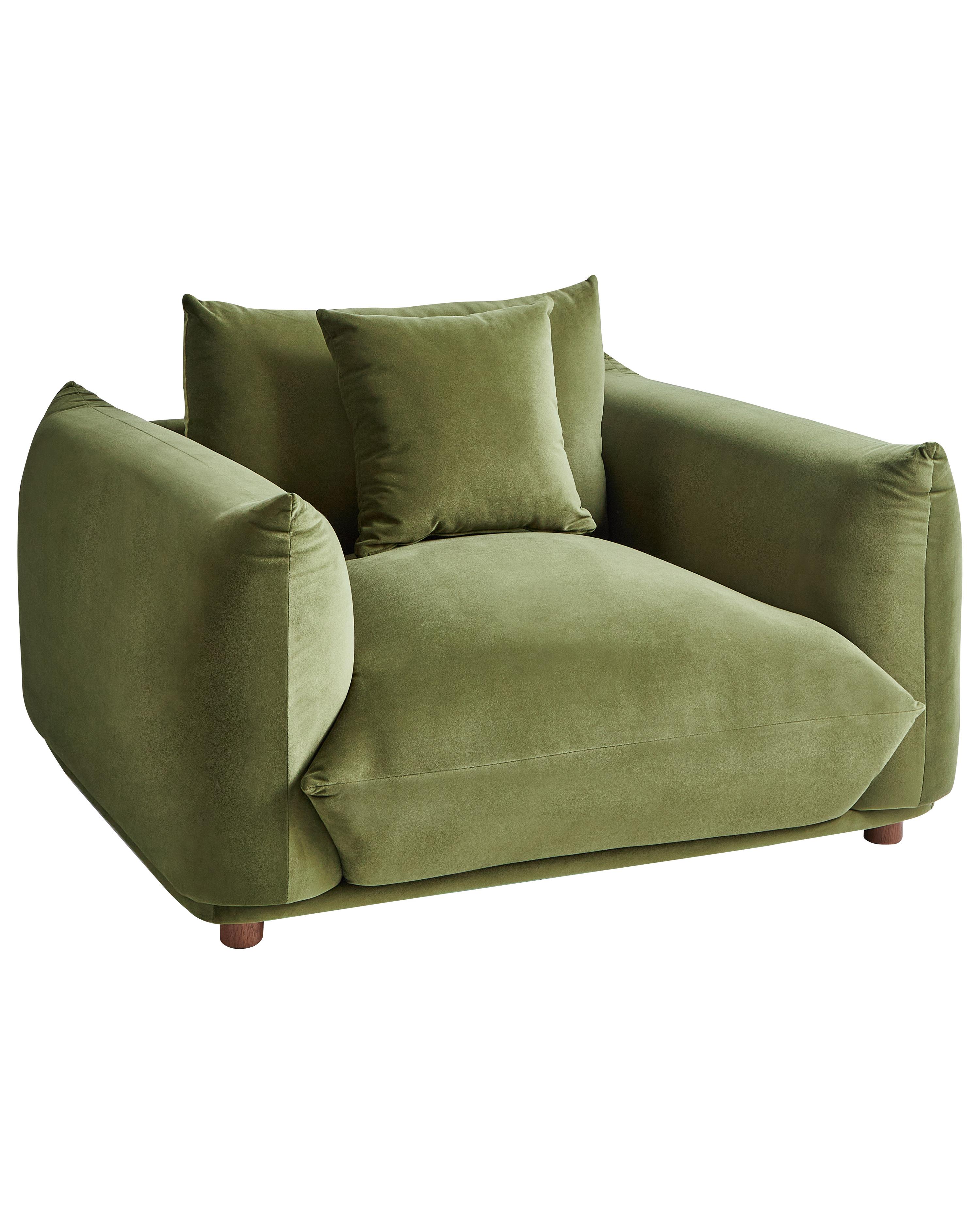 Armchair LUVOS Velvet Green