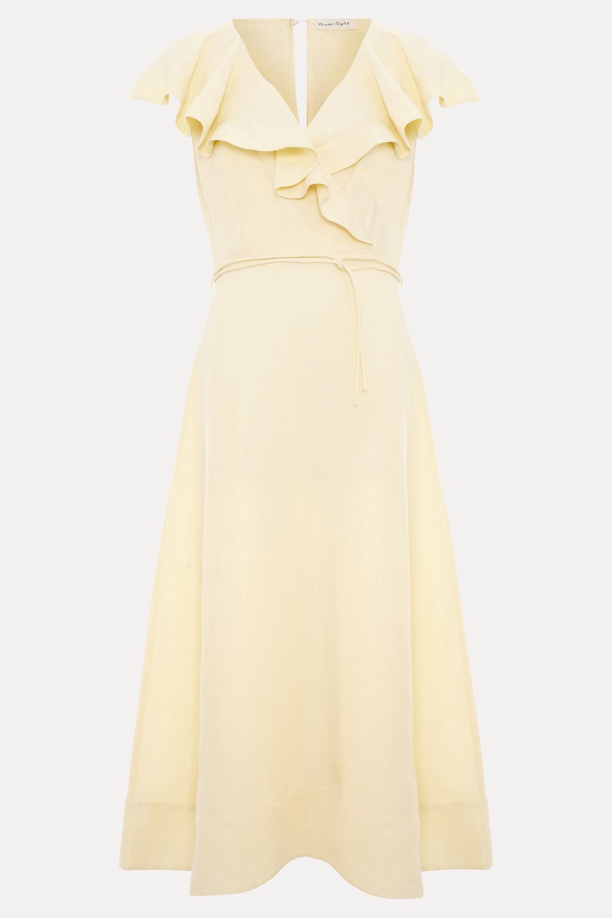 Phase Eight Matilda Ruffle Linen Midi Dress