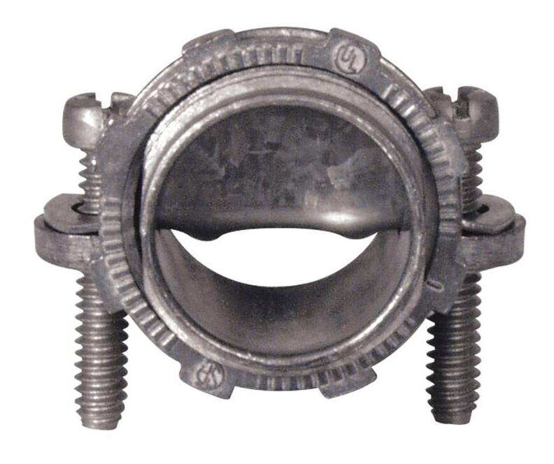 Hubbell NMC075R1 2-Screw Zinc Saddle Connector, 3/4-in