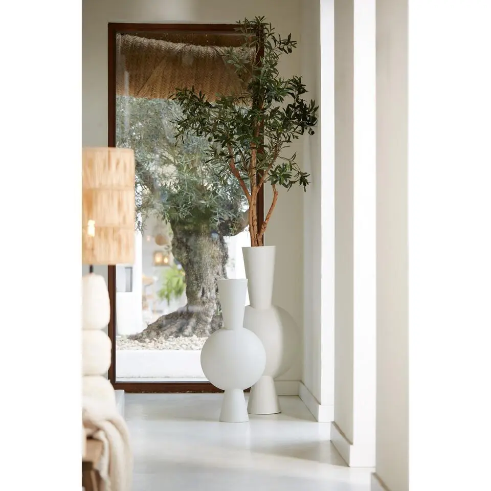 Light & Living - Kavandu vaas deco 37,5x22x81 cm - cr&egrave;me