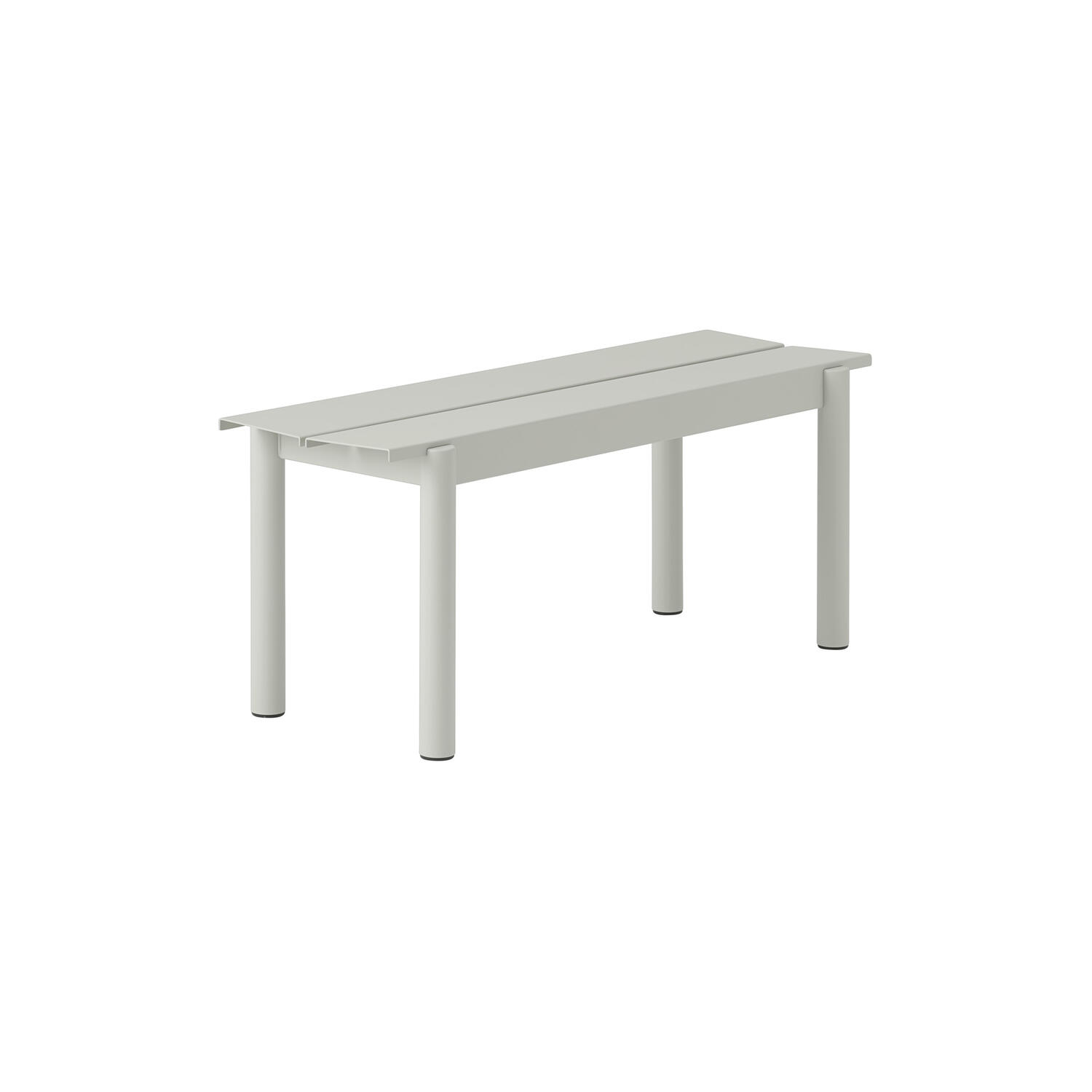 Linear Steel Bench, grey