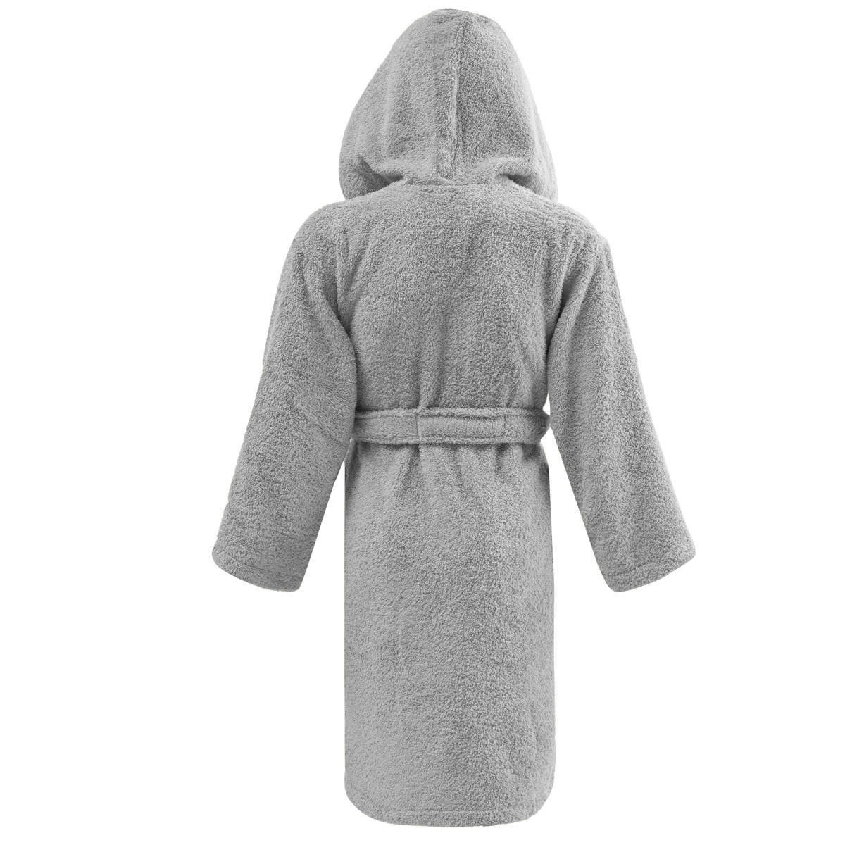 STUDIO - Peignoir enfant à capuche 400 g/m²  gris perle 08/10 ans