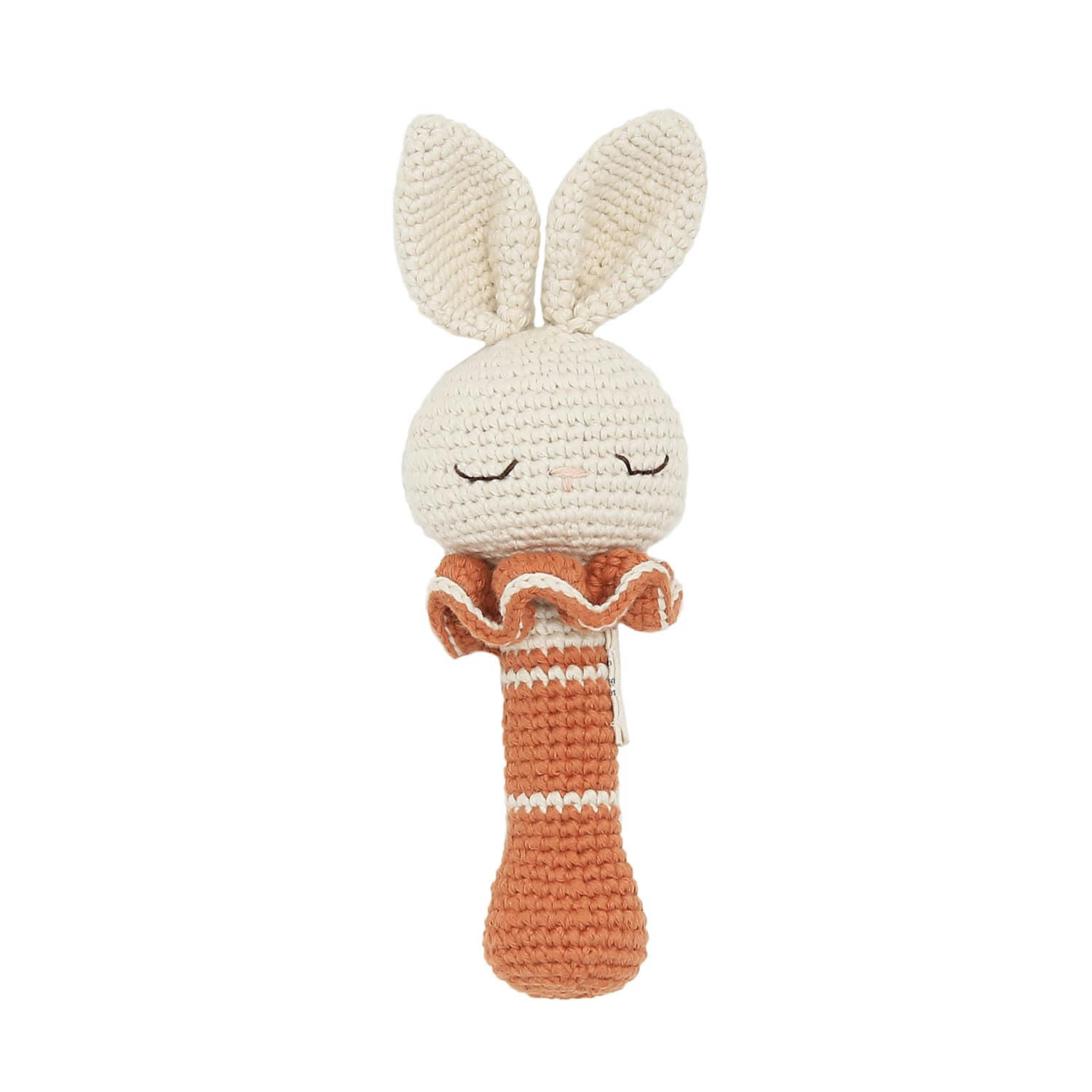 - Hochet en crochet lapin  Brique