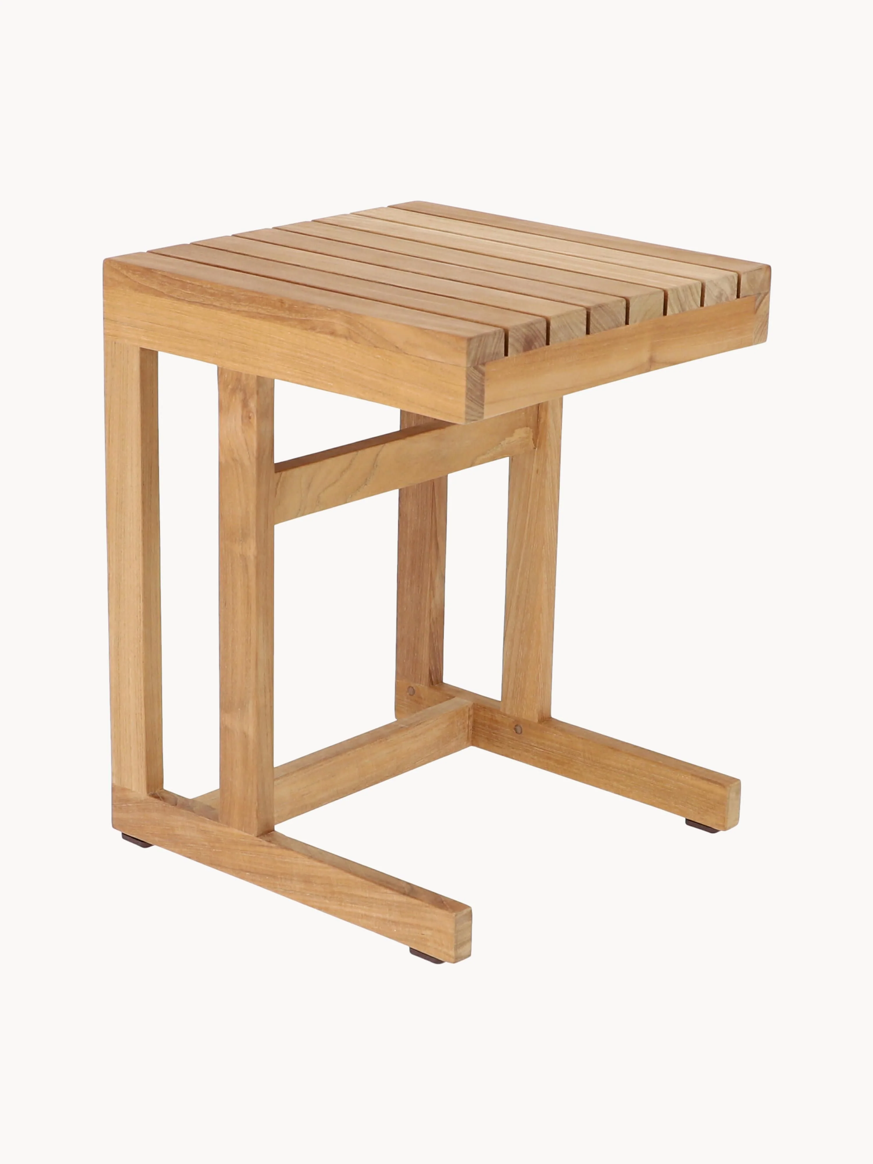 Garten-Beistelltisch Cero aus Teakholz, H 45 cm