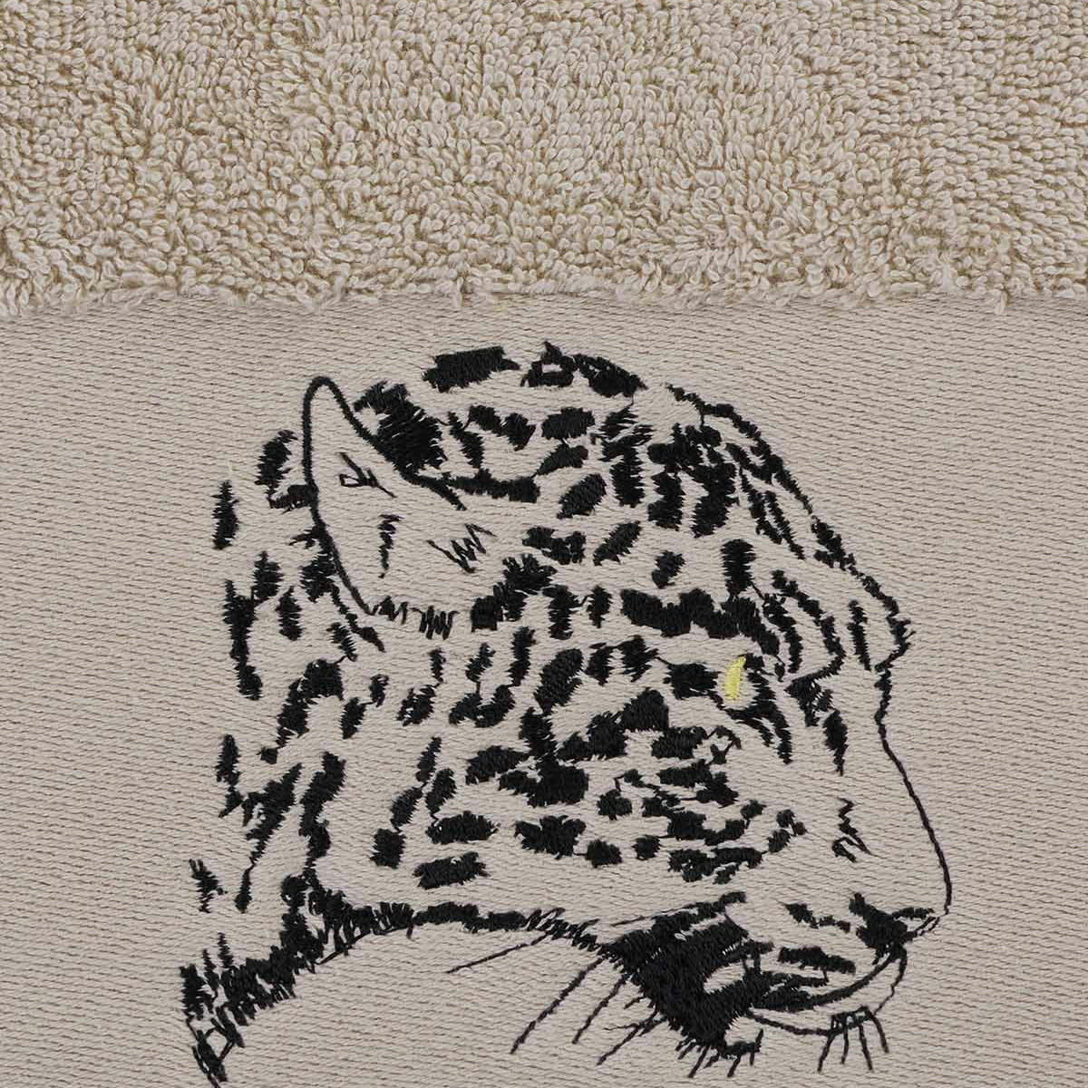 BAGHERA - Drap de bain en coton Sable 70x140 cm