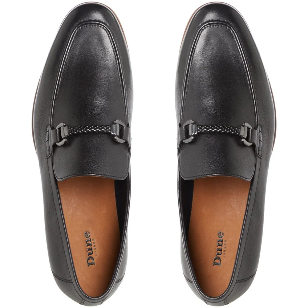 Dune Santino Woven Trim Loafers