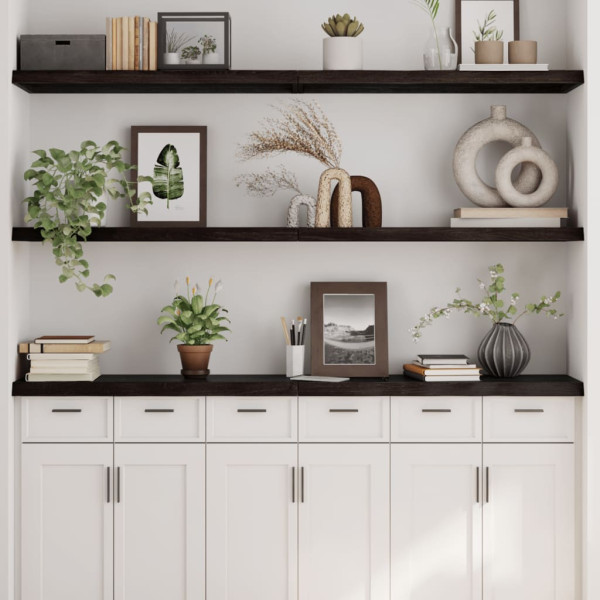 VidaXL Półka ciemnobrązowa 160x40x(2-4) cm