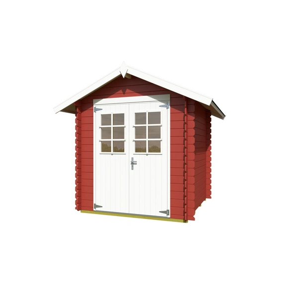 Gartenhaus »Neuseeland«, Aufstellmaße BxT: 180x180 cm, Holz, schwedenrot, inkl. Fußboden