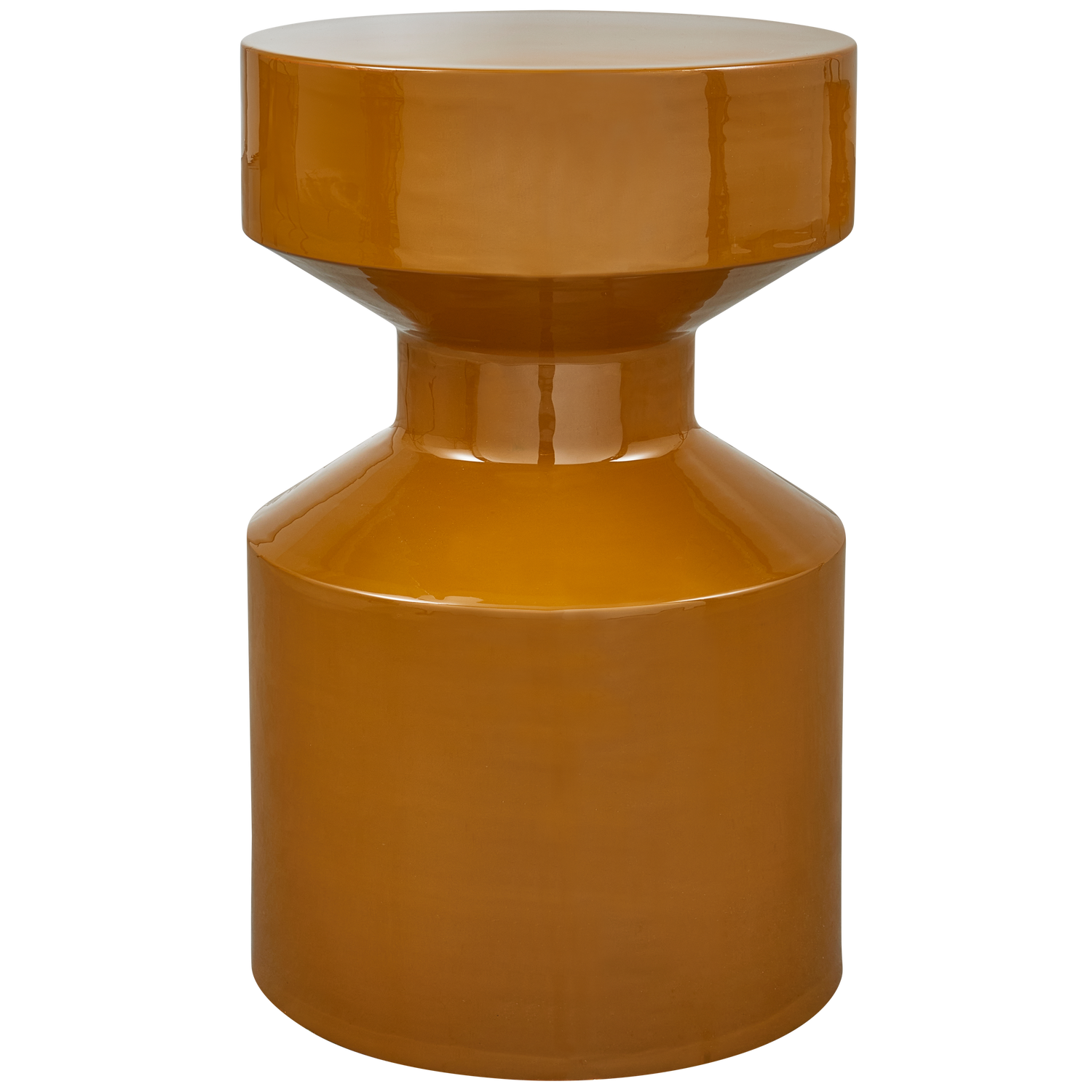 WOOOD Ferry Bijzettafel - Metaal - Honinggeel - 47x30x30