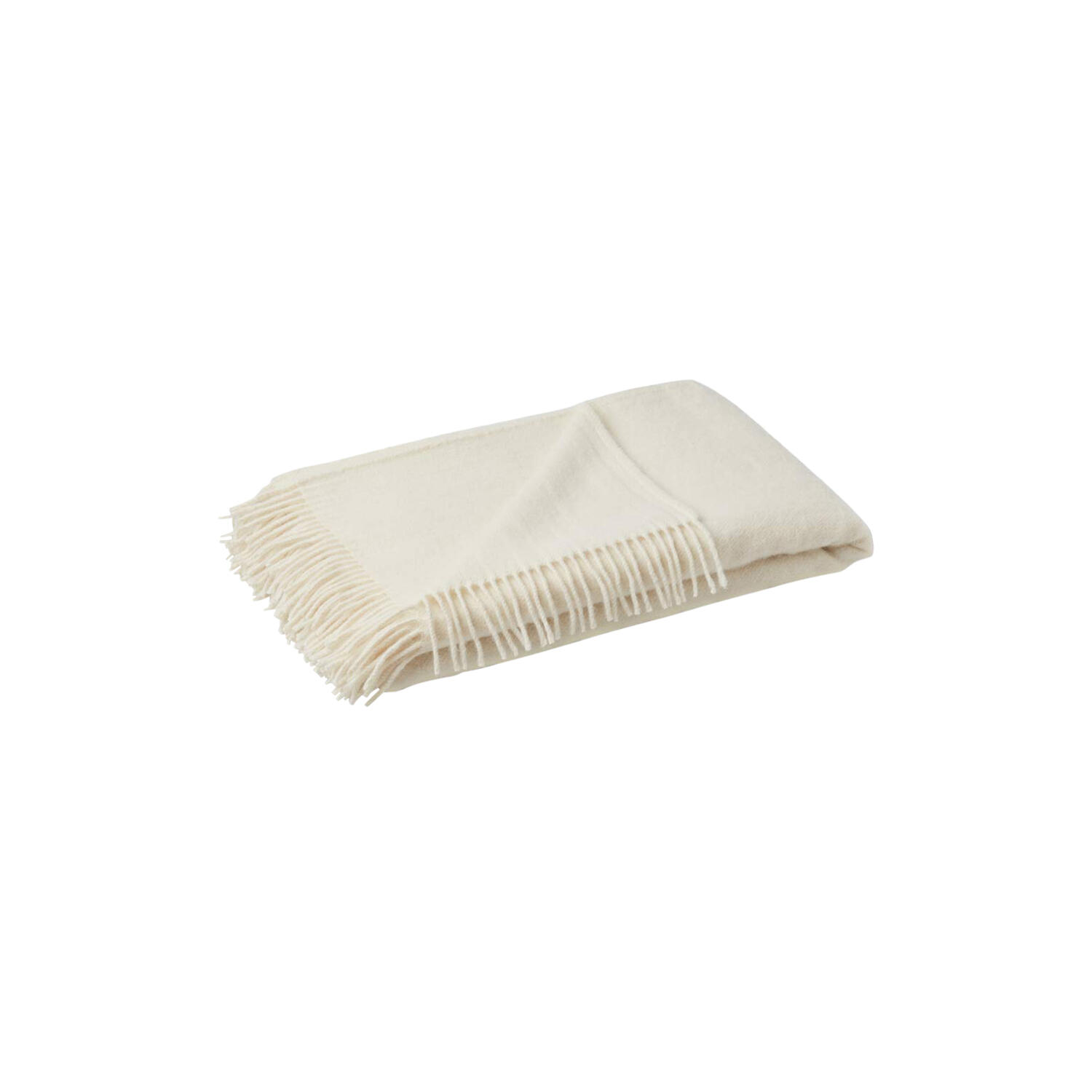Julia uldplaid, ivory