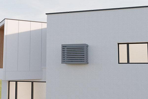 Cache Clim et PACStructure AluminiumCouleur Gris Taille MH 86L 109P 52 67 cm   15 cm réglable