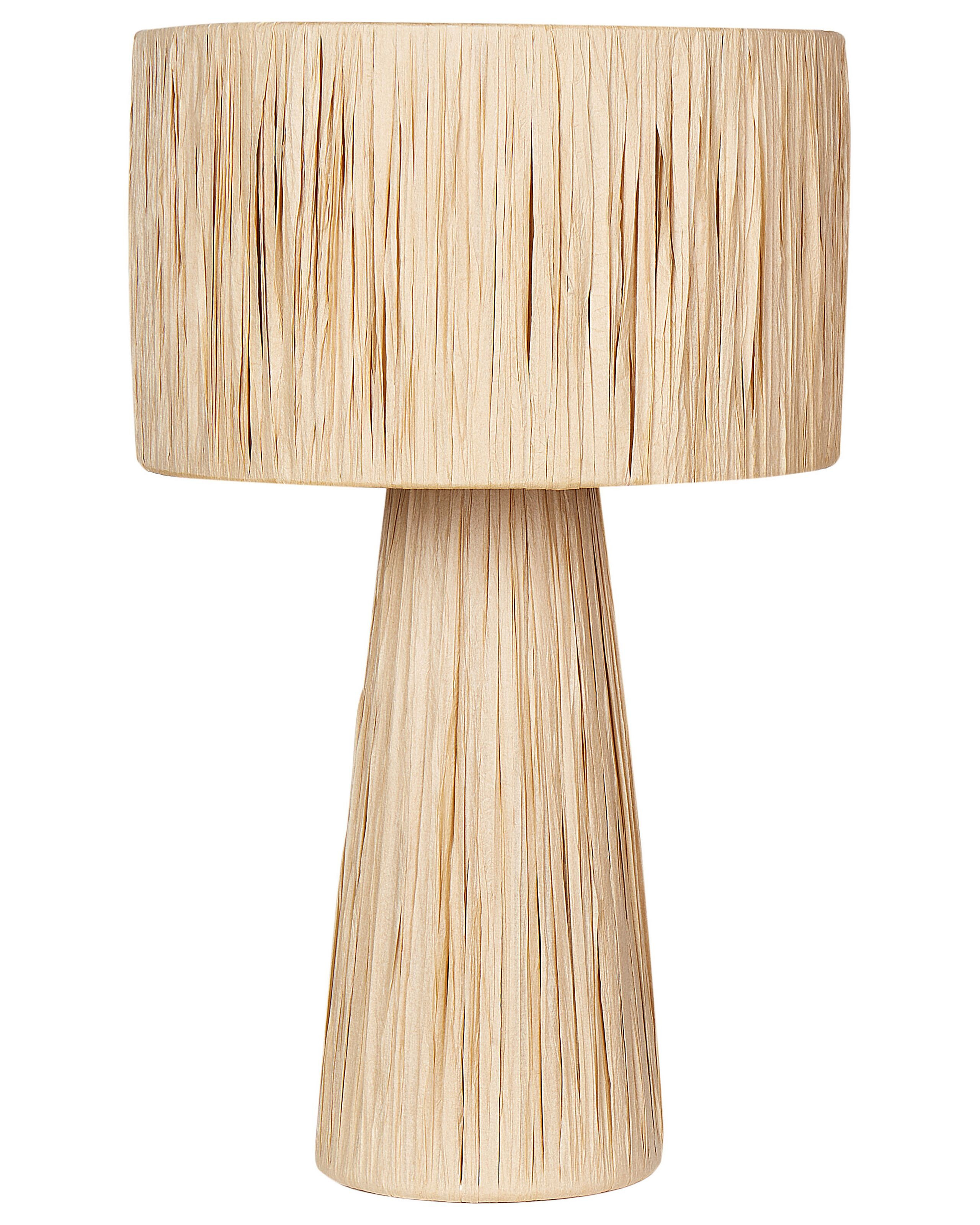 Lampa stołowa rafia naturalna