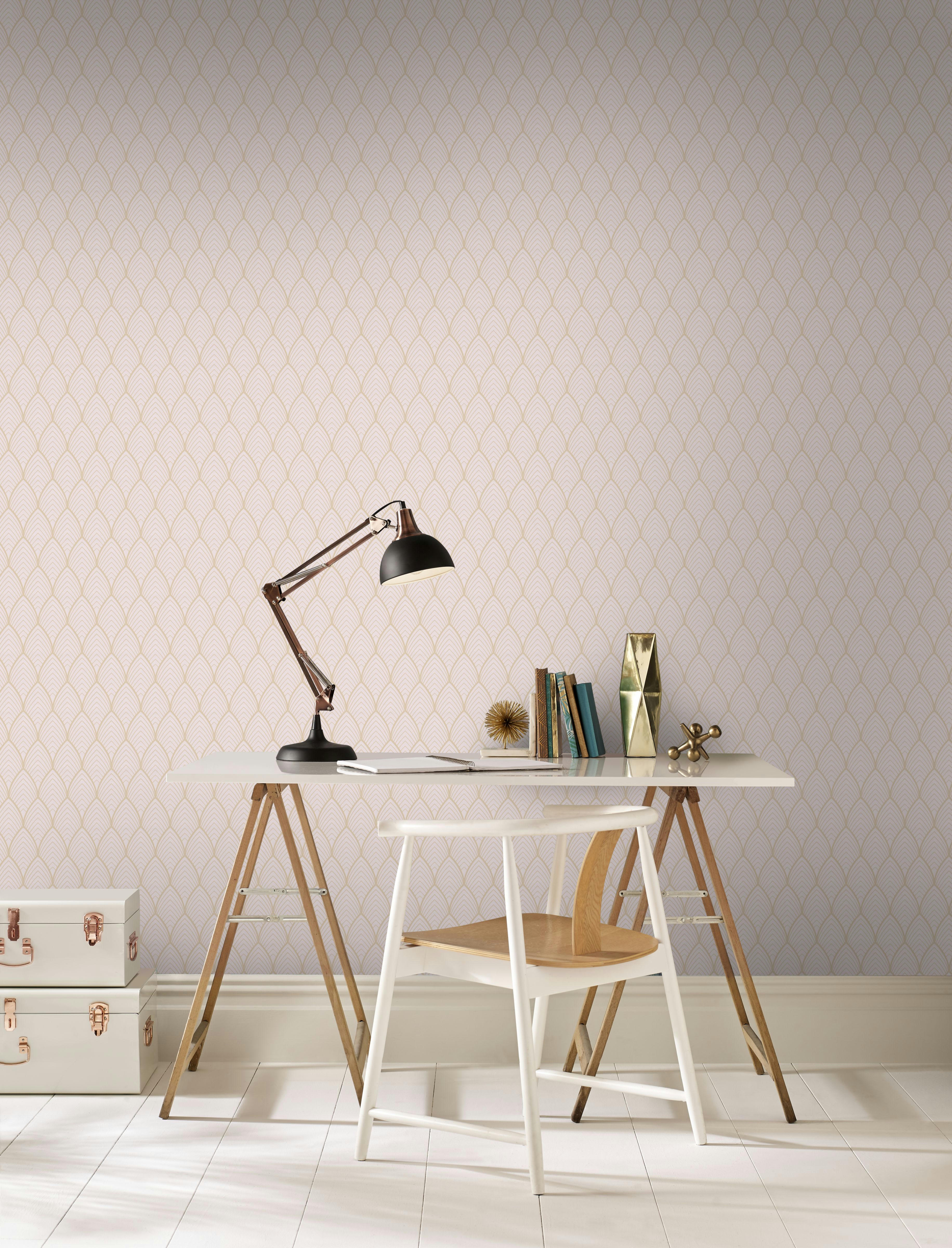 - Papier peint intissé Bercy rose 1005x52cm