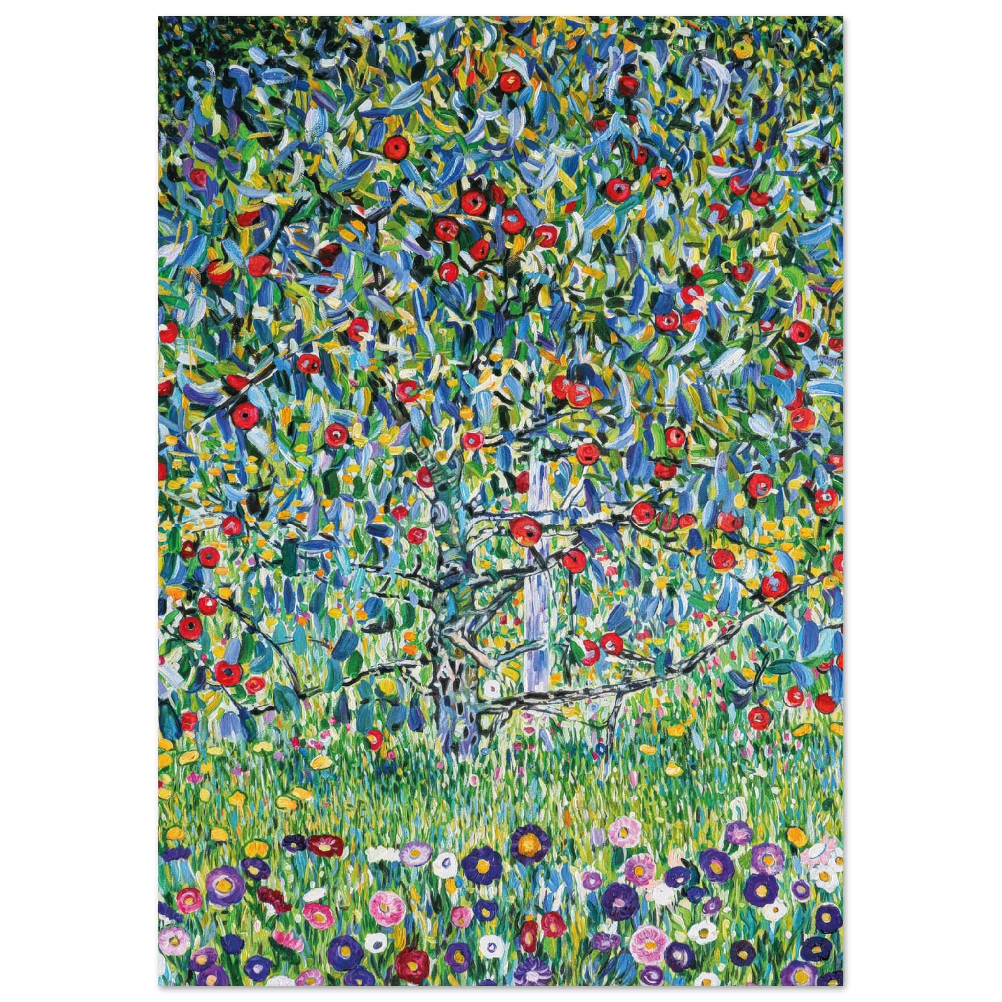Artfulprints Poster Gustav Klimt - Apple tree  - A4 21x29.7 cm - Groen