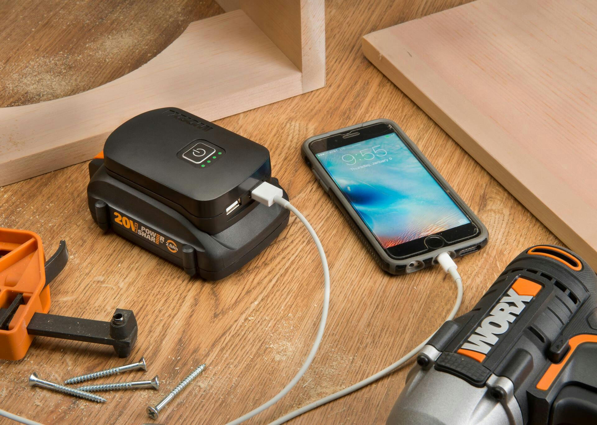 WORX WA3769 20V Power Share™ 2Ah USB Power Adapter