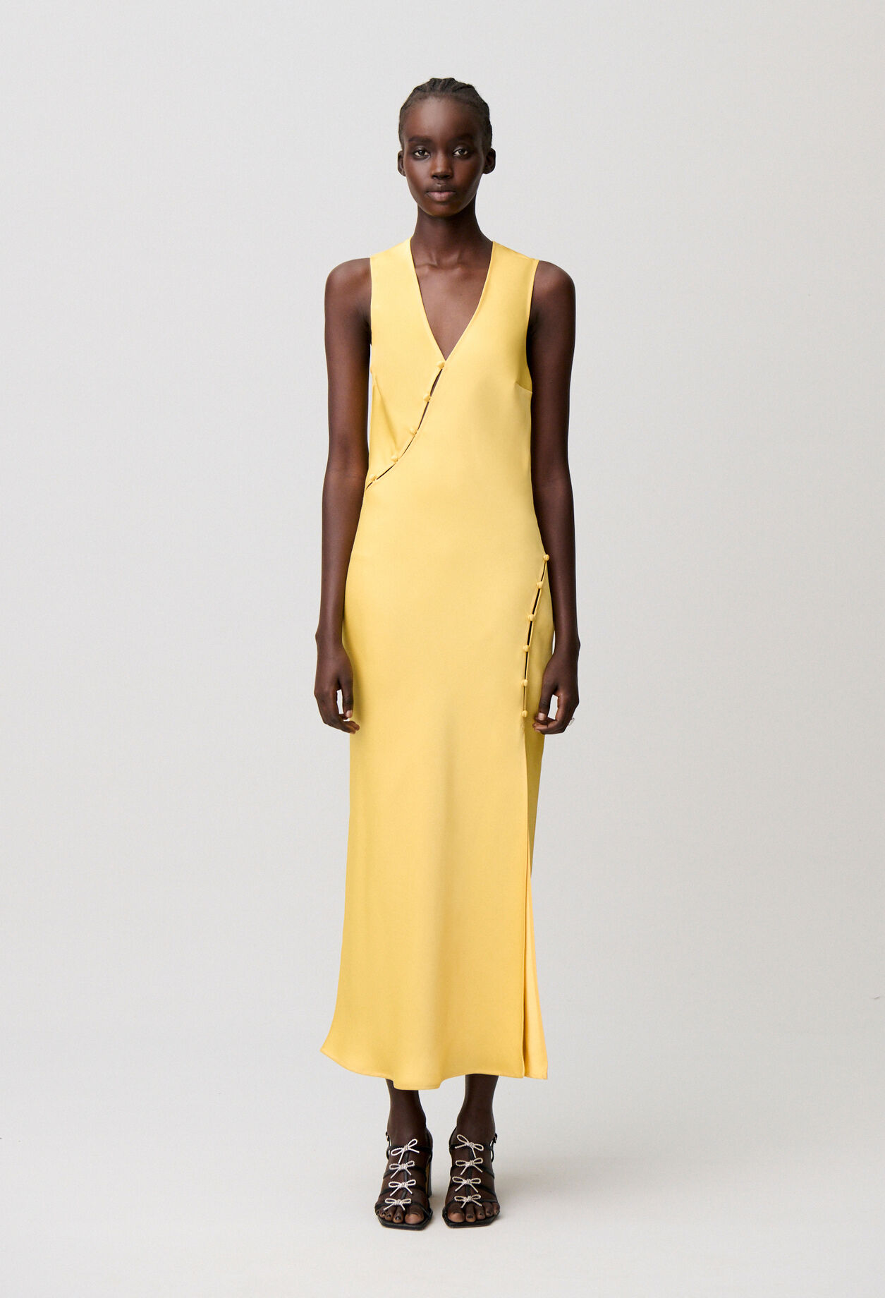 Robe satin fluide