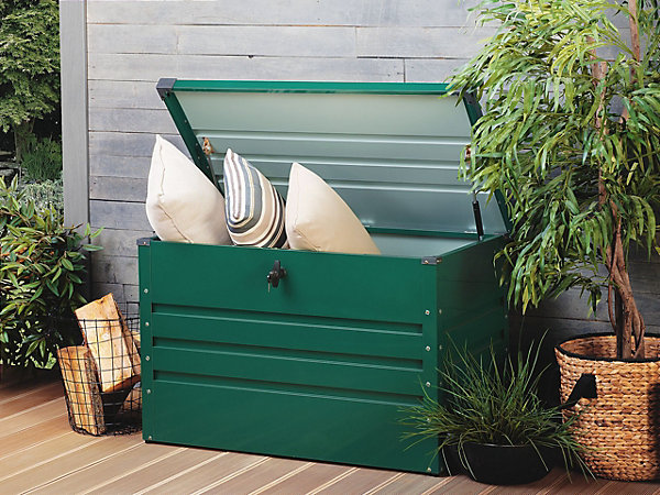 Coffre de rangement CEBROSA 100 cm 62 cm Vert foncé