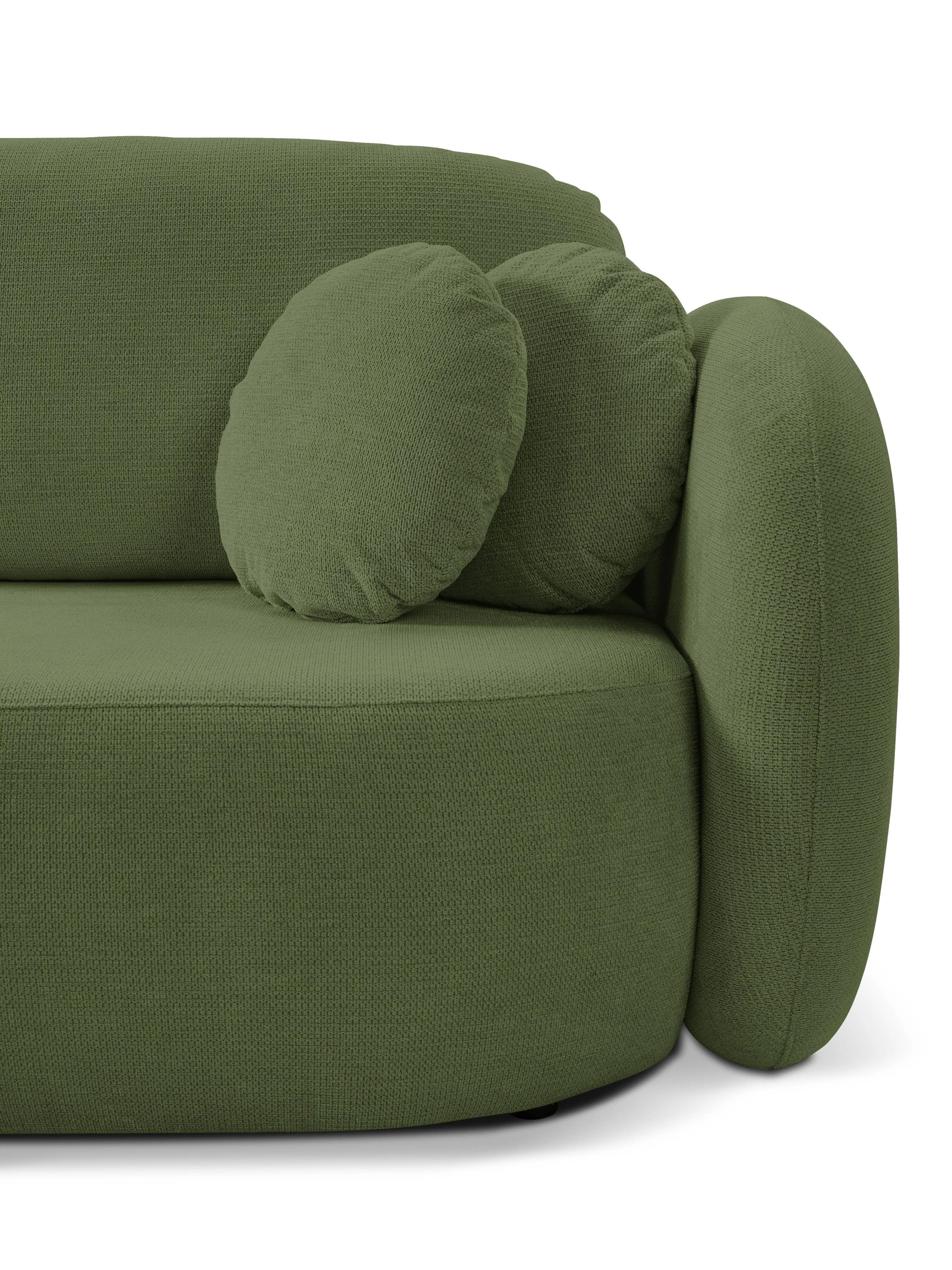 Hoekbank OLAN met slaapfunctie links chenille