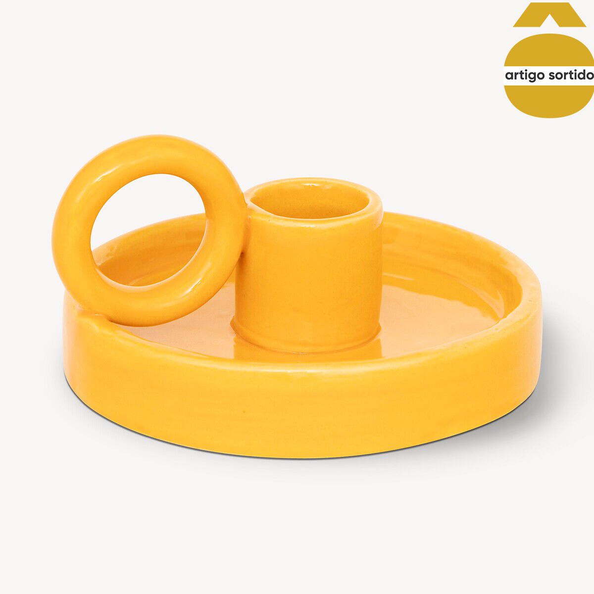 Castiçal YUCATAN em cerâmica 5,5cm