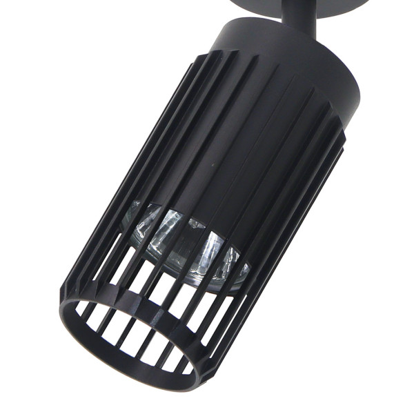 Spot reflektor okrągły czarny VERTICAL 1xGU10x8W wym:19x6x6cm IP20 Milagro