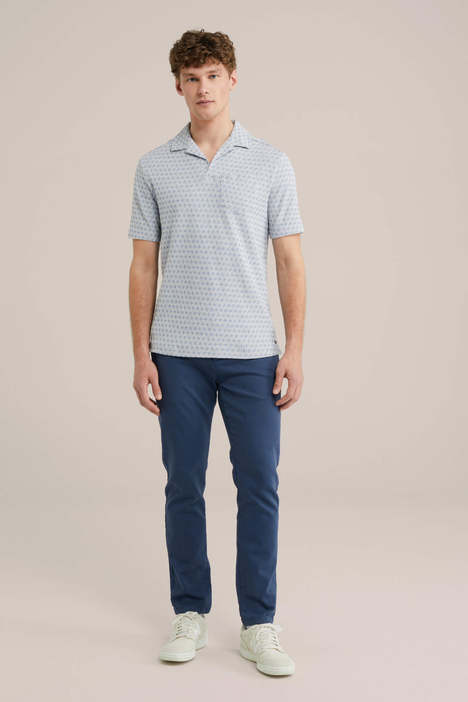 Heren Slim fit polo met print
