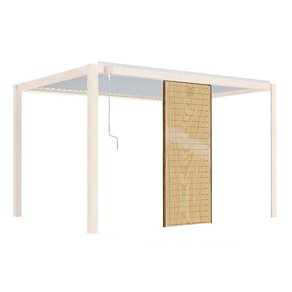 Claustra bois pour pergola bioclimatique corato et sapri (2,39 x 1 m)Oviala